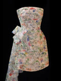 Aesthetic Short Prom Dress Floral 16th Birthday Dress Homecoming Dresses Cocktail Gown HZ0311