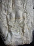 Wedding Dresses Strapless Drop Waist 1950s 1940s Mermaid Strapless Lace Tulle With Appliques White Petite/Plus Size Bridal Gown For Women HZ0311
