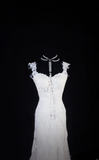 Chic Mermaid Sweetheart Lace White Fitted Corset Long Wedding Dress Bride Gowns Wedding Dresses HZ0311