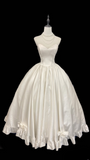 Retro Wedding Dresses Ball Gown Sweetheart 70s White Fitted Corset Long Wedding Dress Bride Gowns Wedding Dresses HZ0311