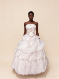 Light Pink Strapless A-Line Vintage Party Dresses Birthday Outfits Ball Gowns, HZ0427